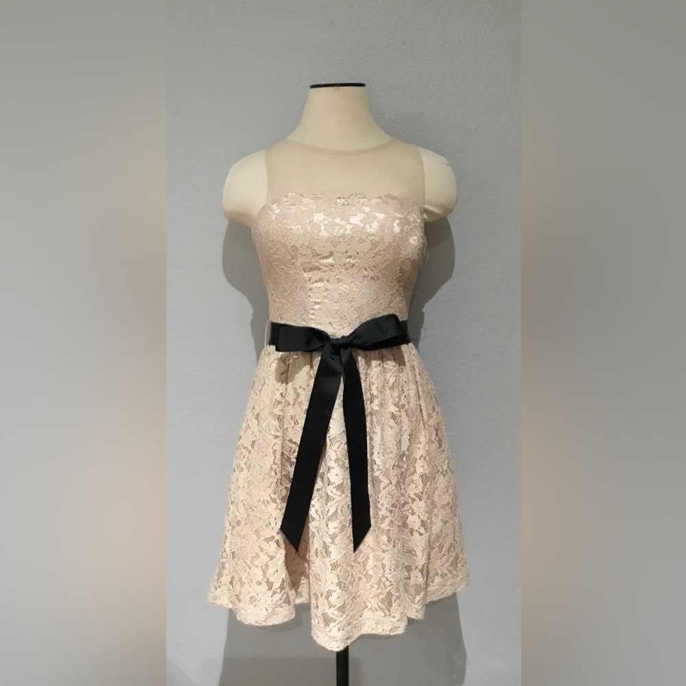 Inspire Me Elegant Ivory Lace Dress, Size 3